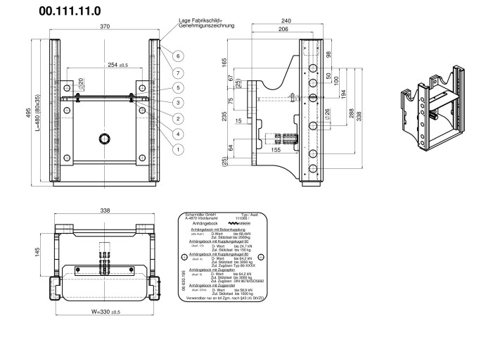 Korpus krótki Case, New, Holland Steyr  - 00.111.11.0-A02