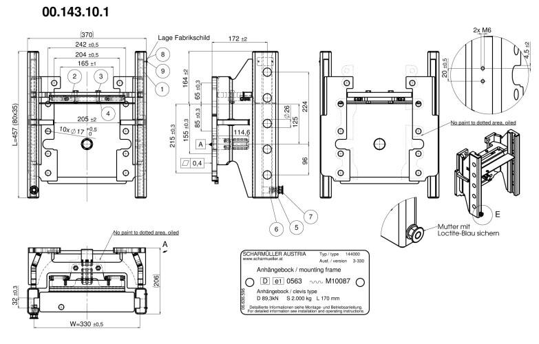 Korpus krótki Valtra   - 00.143.10.1-A11
