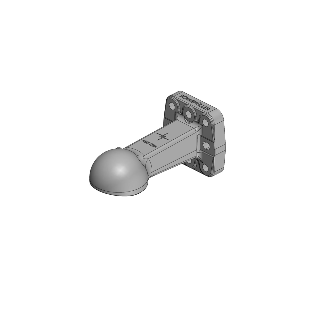 Zaczep flanszowy,  kulowy K80, rozstaw  110x100 - 00.652.92.1-A02