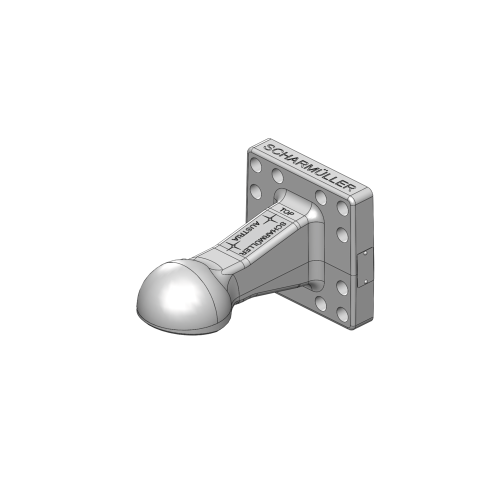 Zaczep flanszowy, kulowy K80, rozstaw Horsch160x160 - 00.665.901.0-A02