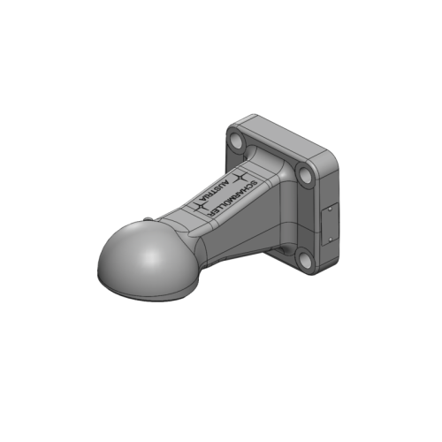 Zaczep flanszowy, kulowy K80, rozstaw 120x120 - 00.664.91.1-A02