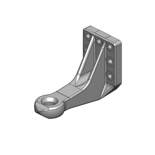 Zaczep flanszowy, oczkowy fi40mm, rozstaw 110x100, wersja obniżona  - 00.652.50.1-A90