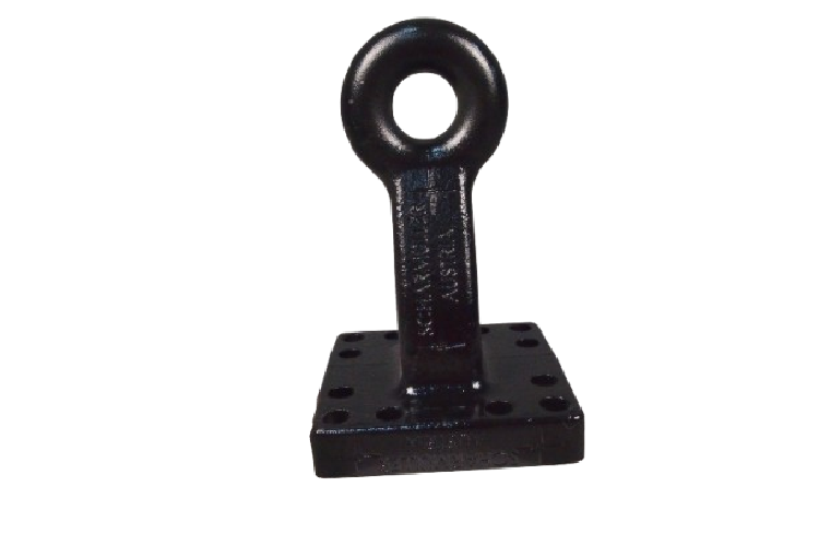 Zaczep flanszowy, oczkowy fi50mm, rozstaw 160x160 wersja sztywna  4t - 00.665.43.1-A02