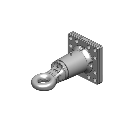Zaczep flanszowy, oczkowy fi50mm, rozstaw 160x160 wersja obrotowa - 00.665.40.0-A02