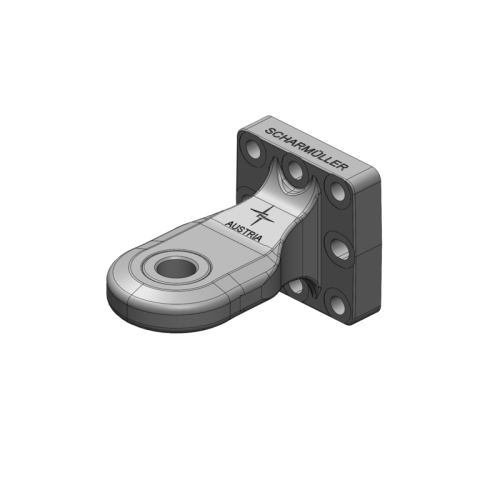 Zaczep flanszowy, oczkowy z łożyskiem kat.2, fi33mm, rozstaw 110x100 - 00.652.151.1-A02