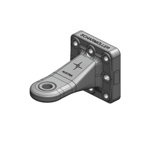 Zaczep flanszowy, oczkowy z łożyskiem kat.2, fi33mm, rozstaw 145x145 - 00.654.151.0-A02