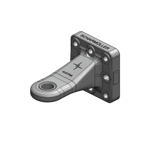 Zaczep flanszowy, oczkowy z łożyskiem kat.3, fi43mm, rozstaw 145x145 - 00.654.161.0-A02