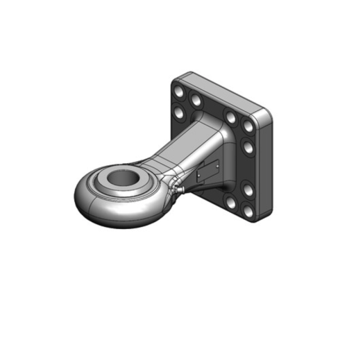 Zaczep flanszowy, oczkowy z łożyskiem kat.4, fi51mm, rozstaw 160x160 - 00.665.17.1-A02