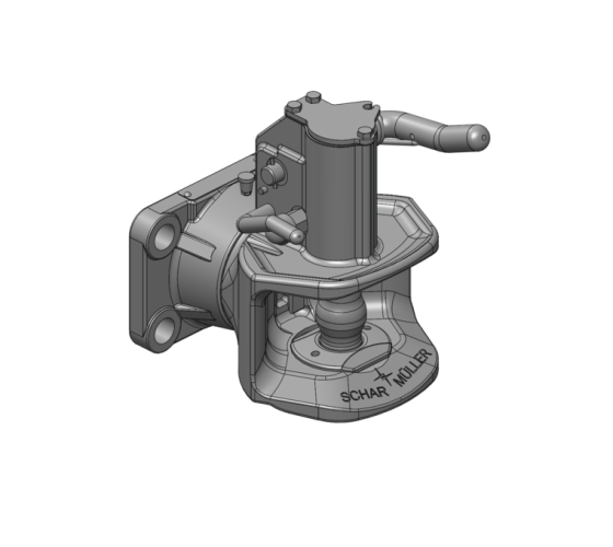 Zaczep automatyczny flanszowy 140x80 Scharmueller 11.1403.02-A02