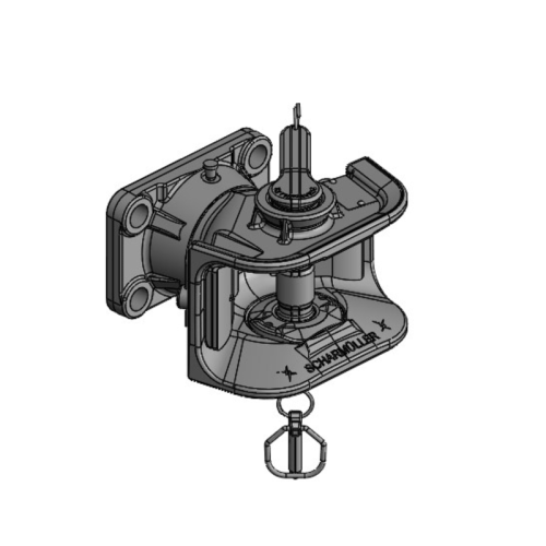 Zaczep manualny flanszowy 140x80 Scharmueller 05.1406.060-A02