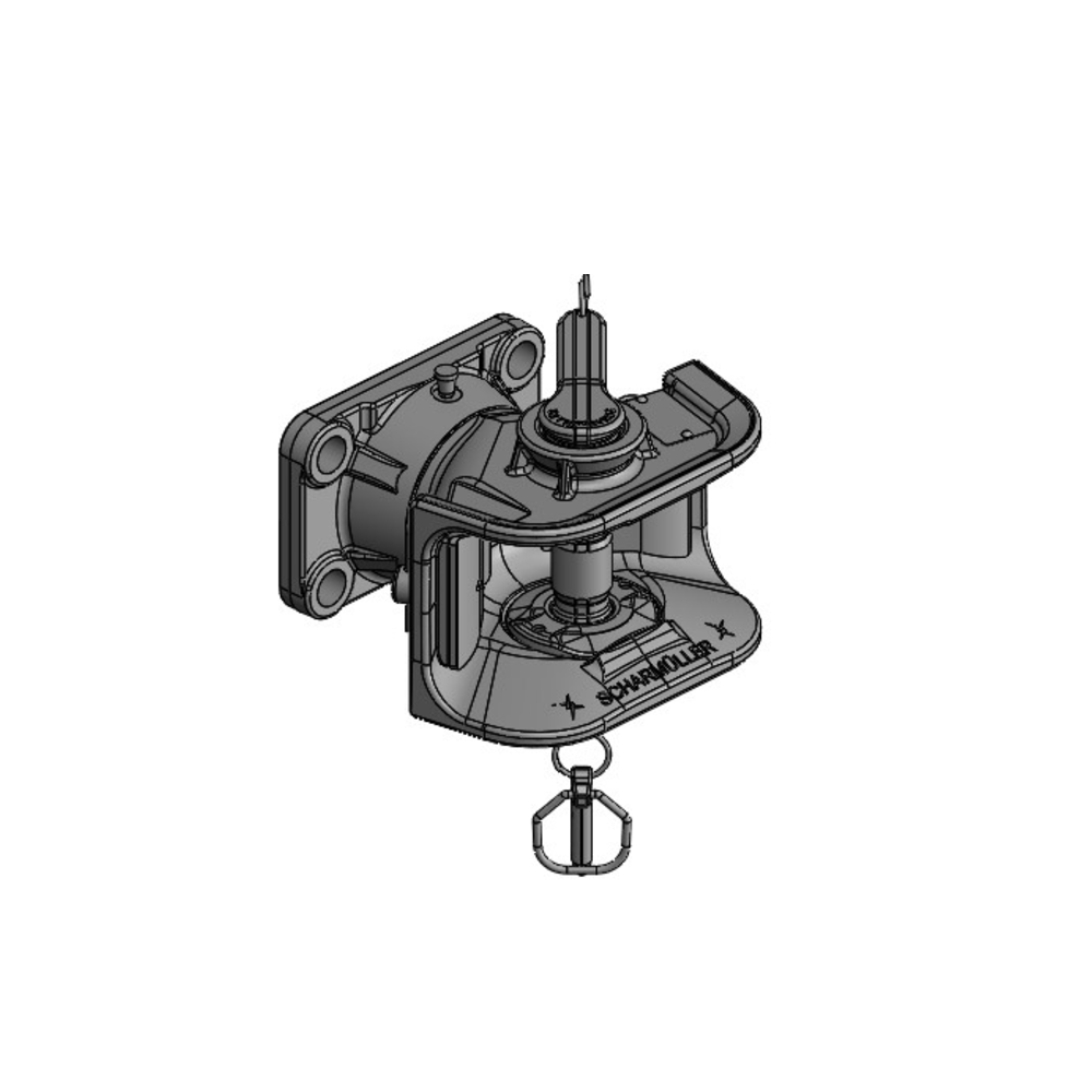 Zaczep manualny flanszowy 140x80 Scharmueller 05.1406.060-A02